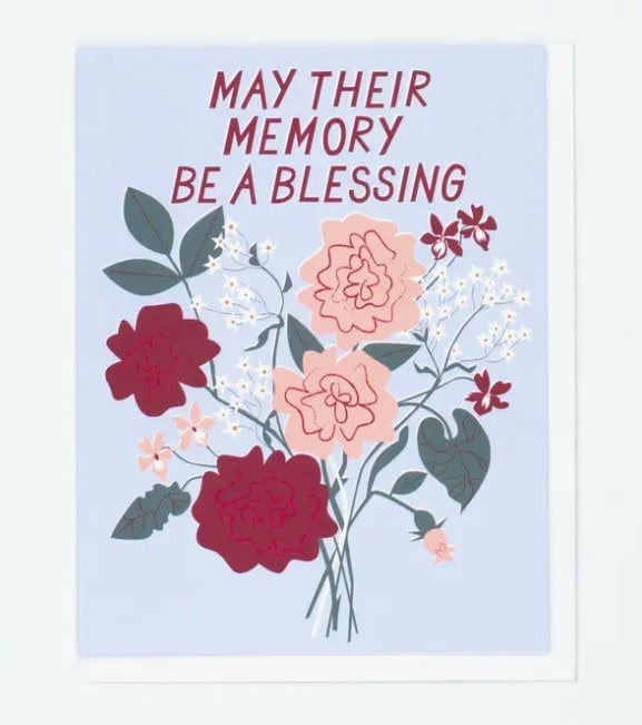 May Their Memory Be A Blessing Card
